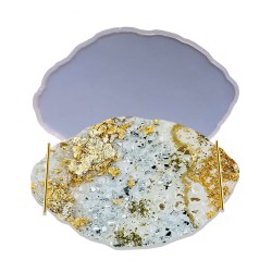 Epoksi Silikon Kalıp YERLİ Oval Dalgalı Nişan ve Söz Tepsi Kalıbı 29X19 CM Epoksi Silikon Kalıp YERLİ Oval Dalgalı Nişan ve Söz Tepsi Kalıbı 29X19 CM