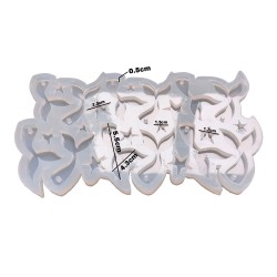 Epoksi Reçine Silikon Kalıp Çoklu Deniz Kızı Yunus Kuyruğu Delikli Anahtarlık Kalıbı 12 Li Epoksi Reçine Silikon Kalıp Çoklu Deniz Kızı Yunus Kuyruğu Delikli Anahtarlık Kalıbı 12 Li