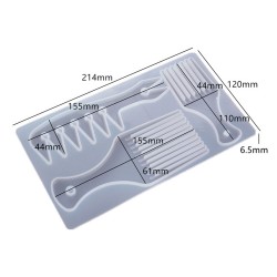 Epoksi Reçine Silikon Kalıp 3 Lü Tarak Kalıbı Epoksi Reçine Silikon Kalıp 3 Lü Tarak Kalıbı