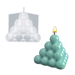 Epoksi Reçine Silikon Kalıp Taş Tozu Üçgen Bubble Mum Kalıbı Epoksi Reçine Silikon Kalıp Taş Tozu Üçgen Bubble Mum Kalıbı