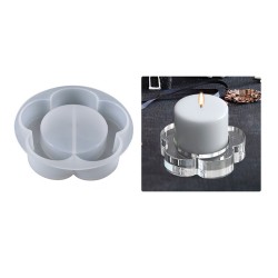 Epoksi Reçine Silikon Kalıp Taş Tozu Papatya Mumluk Kalıbı Epoksi Reçine Silikon Kalıp Taş Tozu Papatya Mumluk Kalıbı