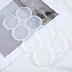 Epoksi Çoklu Silikon Kalıp Anahtarlık Daire Yuvarlak Delikli Kolye Küpe Kalıbı 5 CM 8 Li Epoksi Çoklu Silikon Kalıp Anahtarlık Daire Yuvarlak Delikli Kolye Küpe Kalıbı 5 CM 8 Li