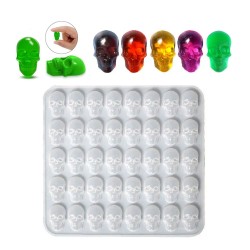 Epoksi Silikon Kalıp Anahtarlık Kuru Kafa Kafatası Kolye Küpe Kalıbı 40 Lı Epoksi Silikon Kalıp Anahtarlık Kuru Kafa Kafatası Kolye Küpe Kalıbı 40 Lı