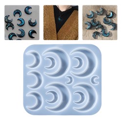 Epoksi Silikon Kalıp Çoklu Anahtarlık Farklı Boylarda Yarım Ay Kolye Küpe Kalıbı Epoksi Silikon Kalıp Çoklu Anahtarlık Farklı Boylarda Yarım Ay Kolye Küpe Kalıbı