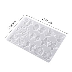 Epoksi Silikon Kalıp Deniz Canlıları Figür Modelleri Delikli Anahtarlık Kolye Küpe Kalıbı Epoksi Silikon Kalıp Deniz Canlıları Figür Modelleri Delikli Anahtarlık Kolye Küpe Kalıbı