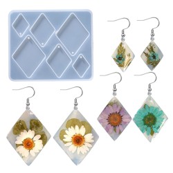 Epoksi Silikon Kalıp Çoklu Anahtarlık Geometrik Model Delikli Kolye Küpe Kalıbı Epoksi Silikon Kalıp Çoklu Anahtarlık Geometrik Model Delikli Kolye Küpe Kalıbı