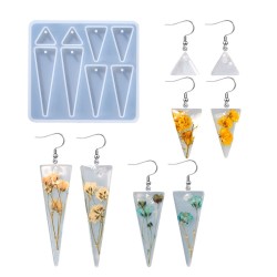 Epoksi Silikon Kalıp Çoklu Anahtarlık Geometrik Üçgen Delikli Kolye Küpe Kalıbı Epoksi Silikon Kalıp Çoklu Anahtarlık Geometrik Üçgen Delikli Kolye Küpe Kalıbı