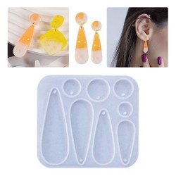 Epoksi Silikon Kalıp Çoklu Anahtarlık Damla Üçgen Delikli Kolye Küpe Kalıbı Epoksi Silikon Kalıp Çoklu Anahtarlık Damla Üçgen Delikli Kolye Küpe Kalıbı