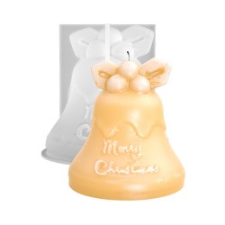Silikon Kalıp Dekoratif Yılbaşı Zil Çan Noel Dekorasyon Mum Kalıbı 8.3X8.1 CM Silikon Kalıp Dekoratif Yılbaşı Zil Çan Noel Dekorasyon Mum Kalıbı 8.3X8.1 CM