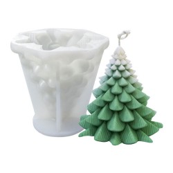 Silikon Kalıp Dekoratif Yılbaşı Noel Ağacı Noel Dekorasyon Mum Kalıbı 11.7X11 CM Silikon Kalıp Dekoratif Yılbaşı Noel Ağacı Noel Dekorasyon Mum Kalıbı 11.7X11 CM