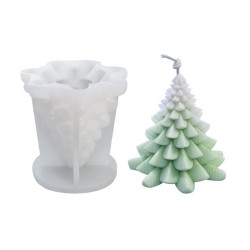 Silikon Kalıp Dekoratif Yılbaşı Noel Ağacı Noel Dekorasyon Mum Kalıbı 8X7.8 CM Silikon Kalıp Dekoratif Yılbaşı Noel Ağacı Noel Dekorasyon Mum Kalıbı 8X7.8 CM
