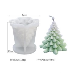 Silikon Kalıp Dekoratif Yılbaşı Noel Ağacı Noel Dekorasyon Mum Kalıbı 8X7.8 CM Silikon Kalıp Dekoratif Yılbaşı Noel Ağacı Noel Dekorasyon Mum Kalıbı 8X7.8 CM