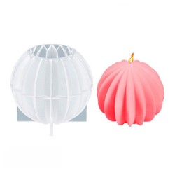 Epoksi Reçine Silikon Kalıp Taş Tozu Sık Çizgili Yuvarlak Daire Mum Kalıbı Epoksi Reçine Silikon Kalıp Taş Tozu Sık Çizgili Yuvarlak Daire Mum Kalıbı