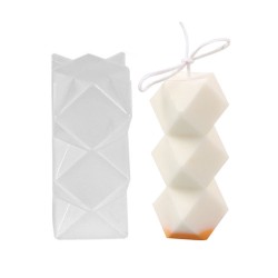 Epoksi Reçine Silikon Kalıp Taş Tozu Dikey Kristal Kesim Çizgili Mum Kalıbı Epoksi Reçine Silikon Kalıp Taş Tozu Dikey Kristal Kesim Çizgili Mum Kalıbı