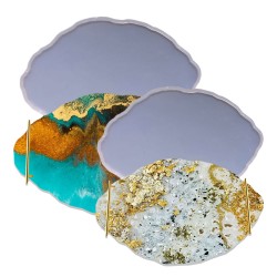 Epoksi Silikon Kalıp YERLİ Oval Dalgalı Nişan ve Söz Tepsi Kalıbı Seti 2 Li Epoksi Silikon Kalıp YERLİ Oval Dalgalı Nişan ve Söz Tepsi Kalıbı Seti 2 Li