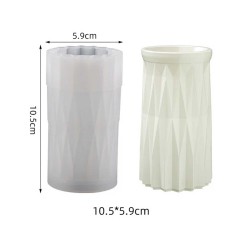 Epoksi Reçine Silikon Kalıp Vazo Kalıbı Beton Taş Tozu Vazo Mumluk Kalıbı 10.5X5.9 CM Epoksi Reçine Silikon Kalıp Vazo Kalıbı Beton Taş Tozu Vazo Mumluk Kalıbı 10.5X5.9 CM