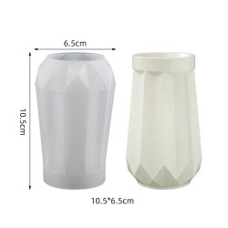 Epoksi Reçine Silikon Kalıp Vazo Kalıbı Beton Taş Tozu Vazo Mumluk Kalıbı 10.5X6.5 CM Epoksi Reçine Silikon Kalıp Vazo Kalıbı Beton Taş Tozu Vazo Mumluk Kalıbı 10.5X6.5 CM