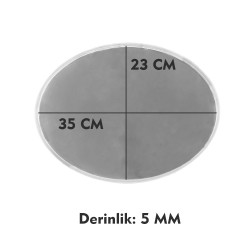 Epoksi Silikon Kalıp YERLİ ÜRETİM Oval Tepsi Kalıbı Düz 23x35 CM Epoksi Silikon Kalıp YERLİ ÜRETİM Oval Tepsi Kalıbı Düz 23x35 CM