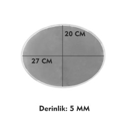 Epoksi Silikon Kalıp YERLİ ÜRETİM Oval Tepsi Kalıbı Düz 20X27 CM Epoksi Silikon Kalıp YERLİ ÜRETİM Oval Tepsi Kalıbı Düz 20X27 CM