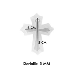 Epoksi Silikon Kalıp Anahtarlık Hristiyanlık Haç Sembolü Kolye Kalıbı Epoksi Silikon Kalıp Anahtarlık Hristiyanlık Haç Sembolü Kolye Kalıbı