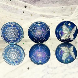 Epoksi Silikon Kalıp Çoklu Yuvarlak Delikli Anahtarlık Kolye Küpe Kalıbı 3.5 CM 49 Lu Epoksi Silikon Kalıp Çoklu Yuvarlak Delikli Anahtarlık Kolye Küpe Kalıbı 3.5 CM 49 Lu