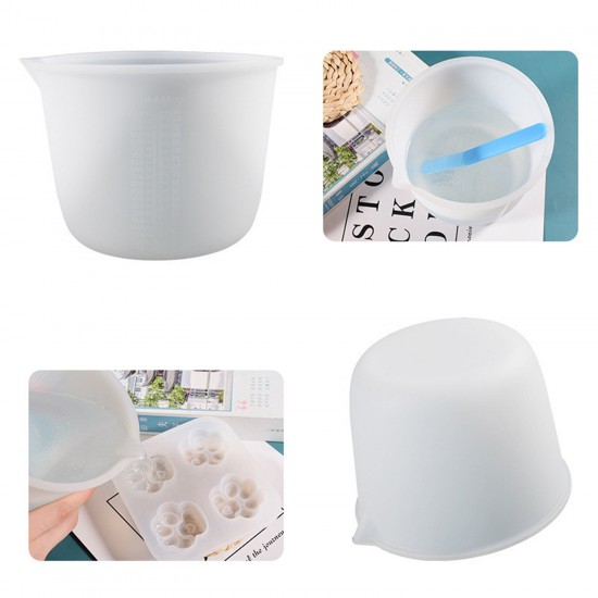 Epoksi Reçine Silikon Beaker Döküm Karıştırma Kabı Uçlu 1000 ML Epoksi Reçine Silikon Beaker Döküm Karıştırma Kabı Uçlu 1000 ML