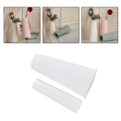 Epoksi Silikon Kalıp Dik Çizgili Vazo Kalıbı Beton Taş Tozu Vazo Mumluk Kalıbı 8.9X19.9 CM Epoksi Silikon Kalıp Dik Çizgili Vazo Kalıbı Beton Taş Tozu Vazo Mumluk Kalıbı 8.9X19.9 CM