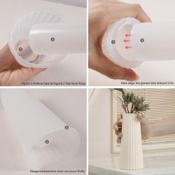 Epoksi Silikon Kalıp Dik Çizgili Vazo Kalıbı Beton Taş Tozu Vazo Mumluk Kalıbı 8.9X19.9 CM Epoksi Silikon Kalıp Dik Çizgili Vazo Kalıbı Beton Taş Tozu Vazo Mumluk Kalıbı 8.9X19.9 CM