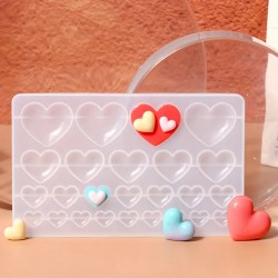 Epoksi Silikon Kalıp Çoklu 4 Farklı Boy Kalp Figürleri Takı ve Obje Kalıbı Epoksi Silikon Kalıp Çoklu 4 Farklı Boy Kalp Figürleri Takı ve Obje Kalıbı