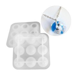 Epoksi Silikon Kalıp Çoklu Küçük Küre Deliksiz Boncuk Anahtarlık Kolye Kalıbı 9 Lu 2.2 CM Epoksi Silikon Kalıp Çoklu Küçük Küre Deliksiz Boncuk Anahtarlık Kolye Kalıbı 9 Lu 2.2 CM