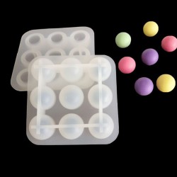 Epoksi Silikon Kalıp Çoklu Küçük Küre Deliksiz Boncuk Anahtarlık Kolye Kalıbı 9 Lu 2.2 CM Epoksi Silikon Kalıp Çoklu Küçük Küre Deliksiz Boncuk Anahtarlık Kolye Kalıbı 9 Lu 2.2 CM