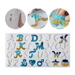 Epoksi Silikon Kalıp Büyük El Yazısı Harf ve Figür Kalıbı 32 Li Epoksi Silikon Kalıp Büyük El Yazısı Harf ve Figür Kalıbı 32 Li