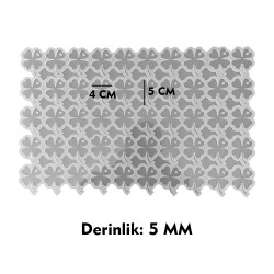 Epoksi Silikon Kalıp Yonca Anahtarlık Kolye Kalıbı 50 Li Epoksi Silikon Kalıp Yonca Anahtarlık Kolye Kalıbı 50 Li