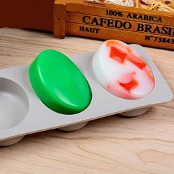 Silikon Kalıp Oval Sabun Taş Tozu Ve Kek Çikolata Kalıbı 4 Lü Silikon Kalıp Oval Sabun Taş Tozu Ve Kek Çikolata Kalıbı 4 Lü