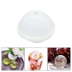 Epoksi Reçine Silikon Kalıp Küre Kalıbı Beton Taş Tozu Yuvarlak Küre Kalıbı 8 CM Epoksi Reçine Silikon Kalıp Küre Kalıbı Beton Taş Tozu Yuvarlak Küre Kalıbı 8 CM