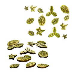 Silikon Kalıp Çoklu Yaprak Mum Taş Tozu Kalıbı