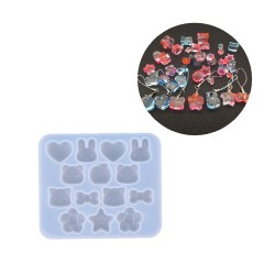 Epoksi Silikon Kalıp Çeşitli Mini Figürler Anahtarlık Kolye Kalıbı 14 Lü Epoksi Silikon Kalıp Çeşitli Mini Figürler Anahtarlık Kolye Kalıbı 14 Lü