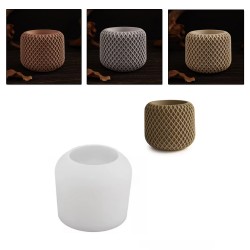 Silikon Kalıp Karmaşık Örgülü Saksı Mumluk Taş Tozu Beton Kalıbı Silikon Kalıp Karmaşık Örgülü Saksı Mumluk Taş Tozu Beton Kalıbı