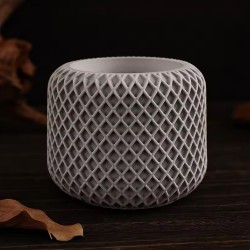 Silikon Kalıp Karmaşık Örgülü Saksı Mumluk Taş Tozu Beton Kalıbı Silikon Kalıp Karmaşık Örgülü Saksı Mumluk Taş Tozu Beton Kalıbı