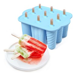 Silikon Buz Dondurma Kalıbı 3 Farklı Dondurma Kalıbı 9 Lu