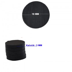 Mıknatıs Siyah Büyük İnce (70 Adet) Mıknatıs Siyah Büyük İnce (70 Adet)