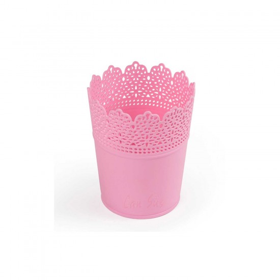 Saksı Dantelli Plastik Yuvarlak Model Saksı Dantelli Plastik Yuvarlak Model