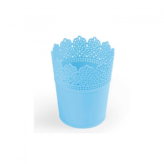 Saksı Dantelli Plastik Yuvarlak Model Saksı Dantelli Plastik Yuvarlak Model