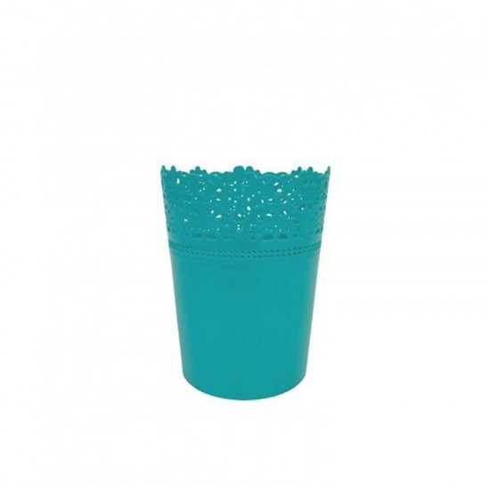 Saksı Dantelli Plastik Yuvarlak Model Saksı Dantelli Plastik Yuvarlak Model