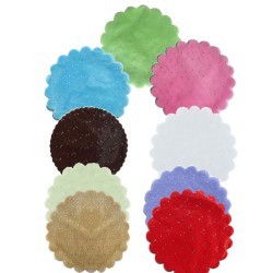 Taşlı Organze Hazır Kesilmiş Tül 22 Cm (100 Adet)