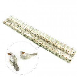 Kuş Minik Simli Köpük (50 Adet) Kuş Minik Simli Köpük (50 Adet)