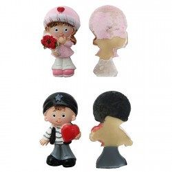 Bebek Şekeri Biblosu Kalpli Ve Çiçekli  (20 Adet)