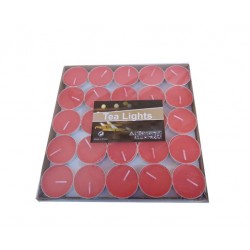 Tealight Mum Kırmızı 6 Gr (50 Adet)
