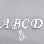 Alfabe Aynalı Pleksi 4 Cm -Gümüş Kendinden Yapışkanlı Flexi Harf