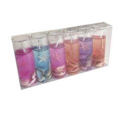 Silindir Jel Mum Deniz Yıldızı Temalı (12 Adet) Silindir Jel Mum Deniz Yıldızı Temalı (12 Adet)